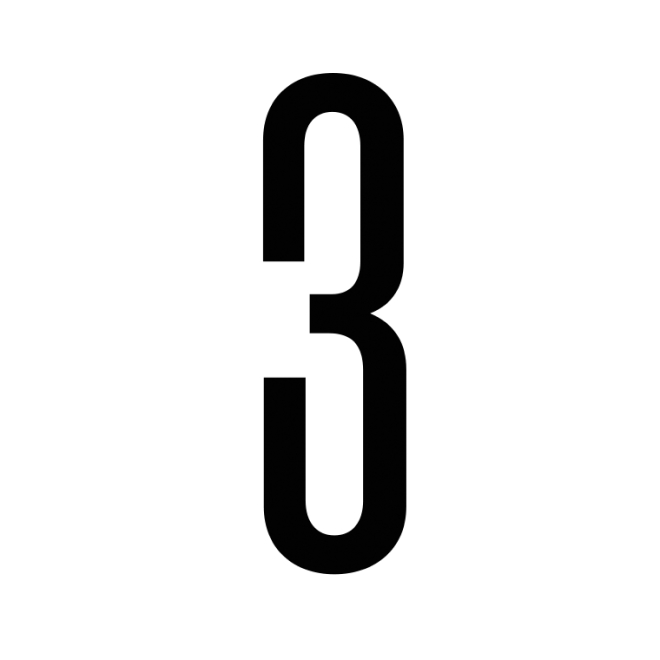 Numeral three