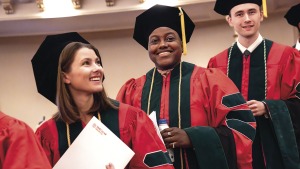 Members of the Class of 2025 celebrate Commencement