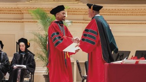 Members of the Class of 2025 celebrate Commencement